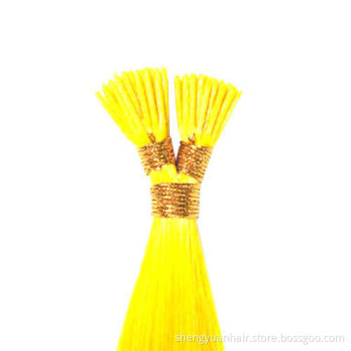 Top-quality I-tip Hair Extension, Prebonded Stick Tip Remy Human Hair